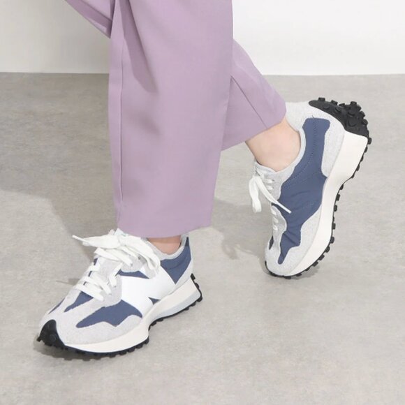 Shoes - New Balance 327 Unisex Women 8.5 / Men 7 Casual Sneakers Shoes Indigo Grey NEW